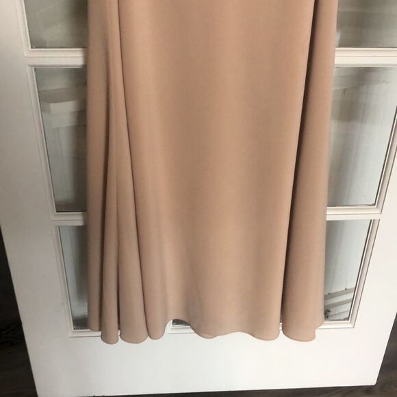 NWT JENNY YOO BRIE DRESS IN CHAI SIZE 12 UNHEMMED RETAIL $275 - Picture 8 of 12